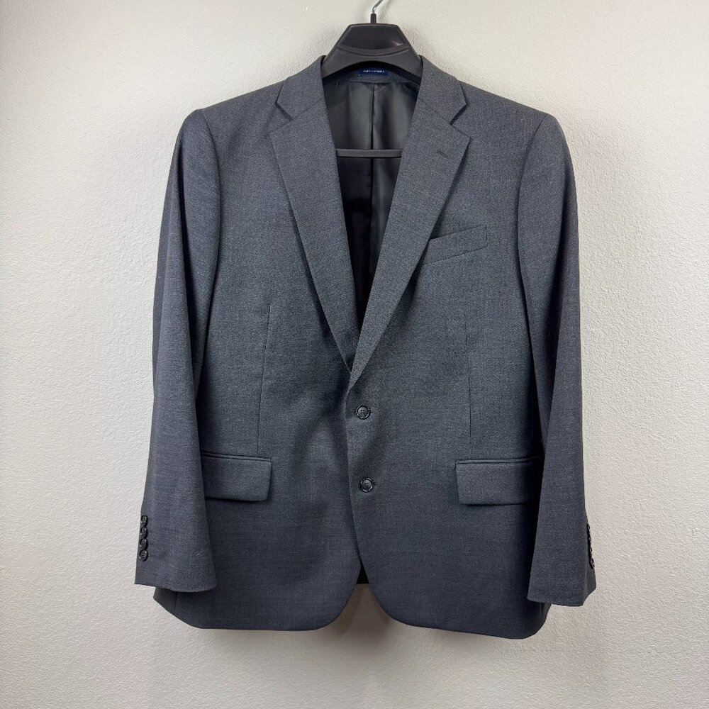 Stafford 46S 38 x 30 Super Suit 2Pc Charcoal Grey 2Btn Suit